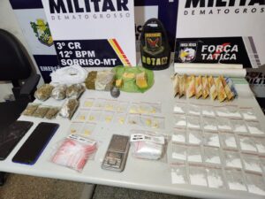 Sorriso: Polícia prende suspeitos de tráfico e descobre mandado de prisão por homicídio