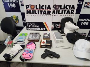 Sorriso: Suspeito de furtos e roubos é detido pela Polícia Militar