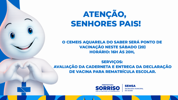 Sorriso: Mutirão Social leva serviços gratuitos e vacinação ao Bairro Mário Raiter neste sábado