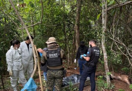 Polícia Civil encontra dois corpos enterrados em matagal em MT