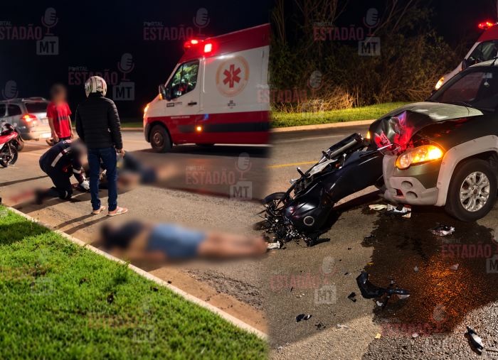Acidente Noturno com Resgate e Destroços