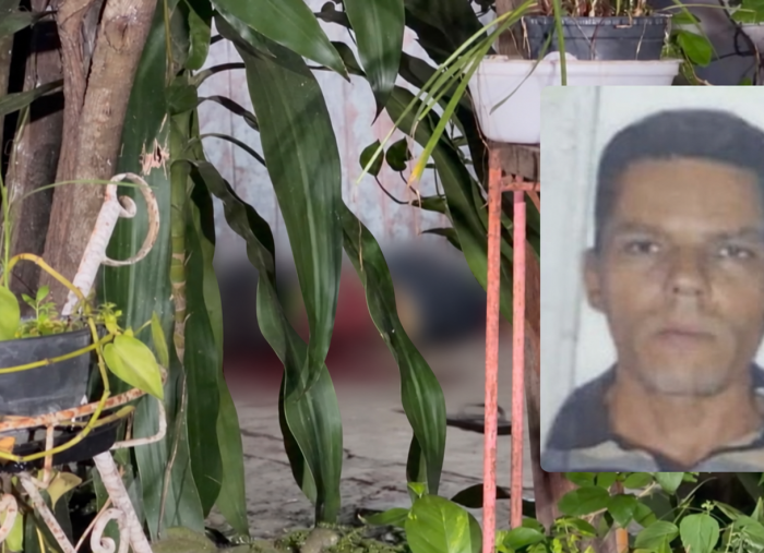 Jardim Noturno com Retrato em Destaque